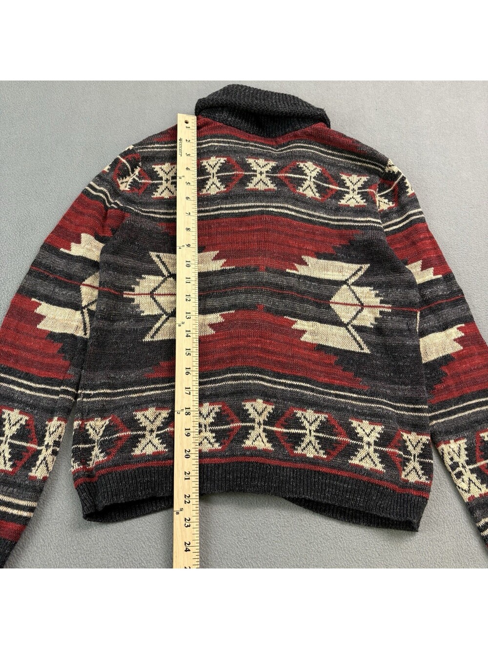 Denim & Supply Ralph Lauren Shawl Neck Sweater Women’s Size Large Southwestern - Picture 5 of 5